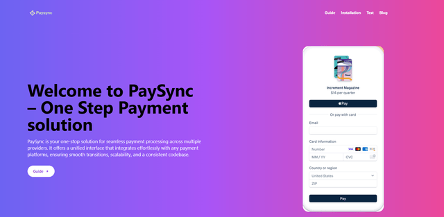 Paysync-NPM Package